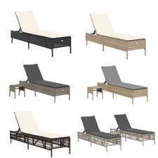 Sonnenliege Balkonliege Camperliege Campingliege Gartenliege Liege Poly Rattan