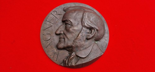 Altes bronze wand relief - altes,