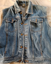 Weste, Jeansweste, blau, Gr