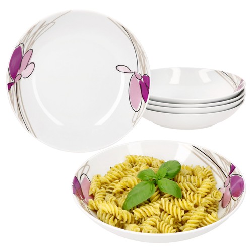 6er set viola suppenteller - set,