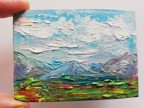 Abstrakt landschaft original - abstrakt,