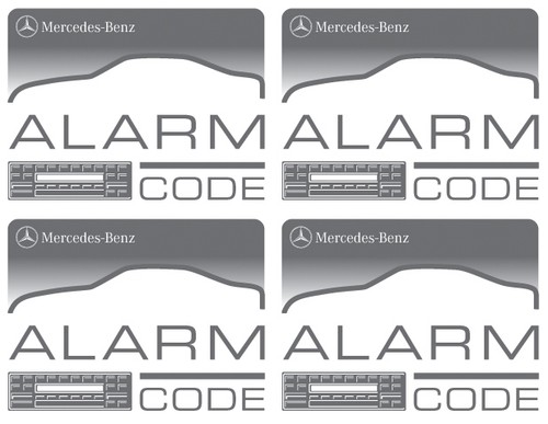 Mercedes benz alarm - 4x,