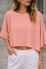 Pullover kurz feinstrick - kurz,