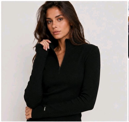 Aim black ribbed - aim'n, wool