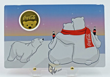 Coca Cola Eisbär 1/1000 Oz 999 Goldmünze 3000 Francs Tschad
