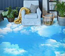 3D Blau Himmel Q4106 Fußboden