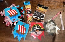 Piraten Party Kindergeburtstag Deko Set - Piraten Girlande + Ballons