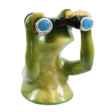 Frosch Figur mit Fernglas