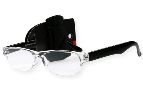 Lesebrille randlos schwarz