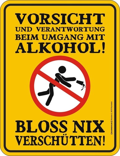 Blechschild schild vorsicht - schild,