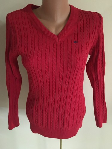 Pullover zopfmuster rot strick - zopfmuster,