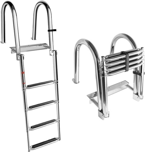 Badeleiter edelstahl stufig - badeleiter, 4-stufig