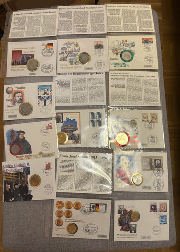 Konvolut 11x numisbrief - 11x,