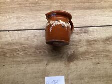 alter Irdenware Krug Milchkrug Kanne feuerfeste Keramik Steingut mit Henkel