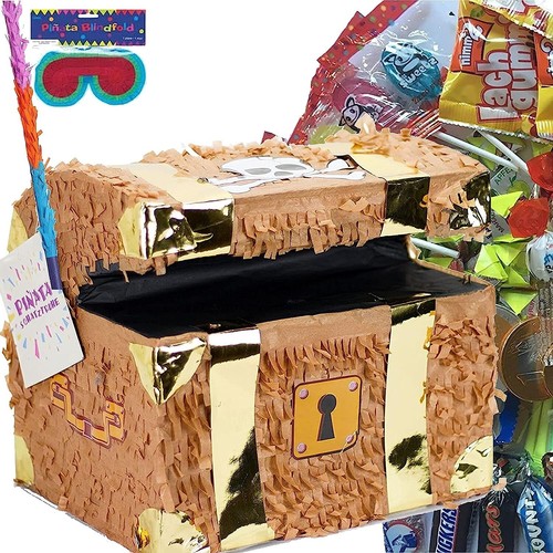Pinata schatztruhe maske - pinata, +