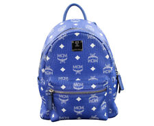 MCM Rucksack Tasche blau weiß