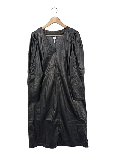 Kunstlederkleid damen - h&m,