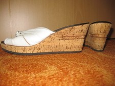 Weisse  Echt- Kork Leder