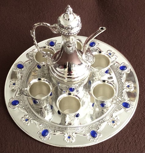 Silber farbenes tee service - silber,