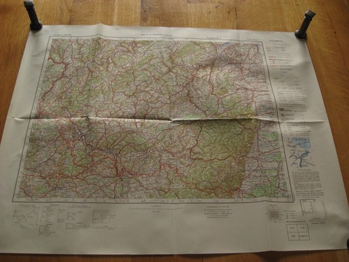 Alte landkarte von 1945 50 - alte,