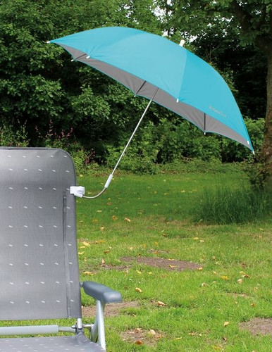 Stuhl sonnenschirm blau - -,