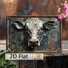 Blechschild Kuh Bauerrnhof