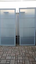 Ikea Pax Schiebetüren aus Milchglas und Alufarben, ca. 103 breit und 230 hoch
