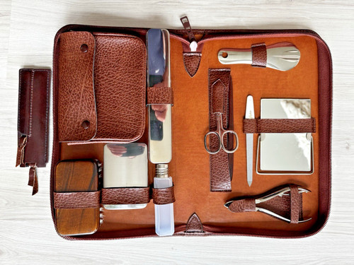 Vintage reise etui herren - vintage, reise-etui,