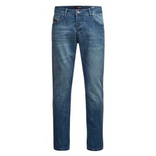 A. Salvarini Designer Herren Jeans Hose Basic Jeanshose Comfort Fit gerades Bein
