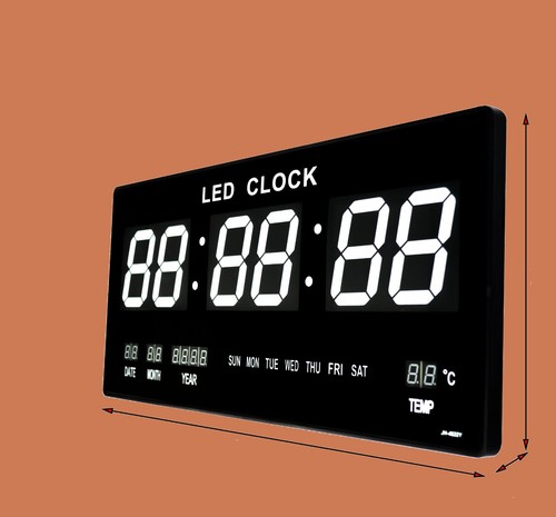 Led wanduhr digitaluhr - led,