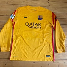 NIKE FC Barcelona 2015/16 Torwarttrikot mit Flock Ter Stegen Gr. L