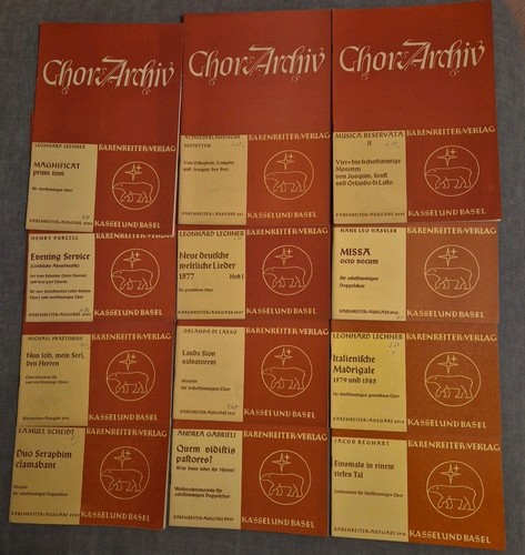 Hefte noten chor archiv - hefte,