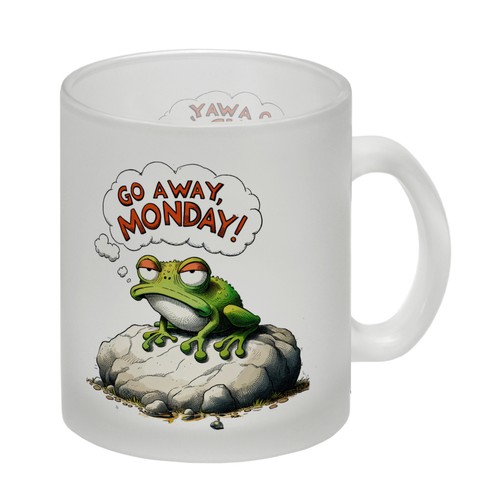 Mürrischer frosch auf - frosch, stein