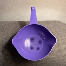 Tupperware 1200-3 Goldregen Sieb Seiher Abtropf Rechtshänder Linkshänder Lila 