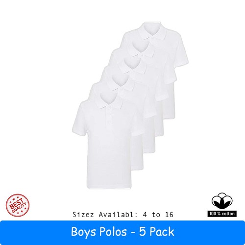 Jungen 5er pack - jungen, poloshirts