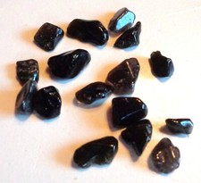 ?Lot schwarzer Obsidian poliert   (W713) Schau Mal !??