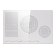 Induktionskochfeld 77 cm Hybrid 4 Flex Kochzonen Glaskeramik Smart 7200 W Weiß 