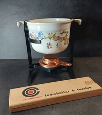 Le Creuset Vintage Enzo Mari Mountain View Fondue Set