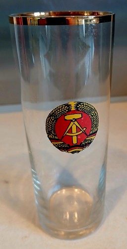 Trinkglas glas mit - trinkglas, ddr