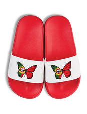 Kinder "Port Butterfly" Fußball Sandalen Badelatschen Print Junge und Mädchen