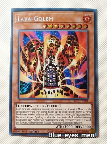Yugioh lava golem - lava-golem, secret