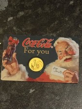 Coca-Cola Santa Goldmünze
