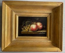 Kleines Ölbild in goldenem