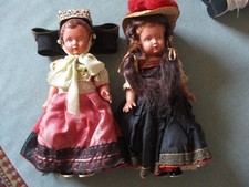 2 Schildkröt - Trachtenpuppen Ursel 50er Jahre