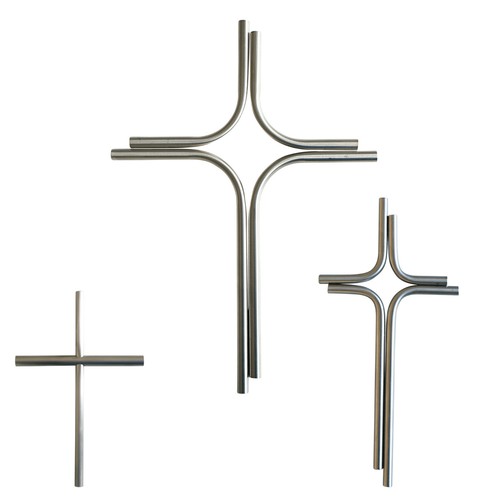 Wandkreuz edelstahl - wandkreuz,