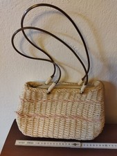 Hübsche Damentasche, cremefarben gewebt ? ? 