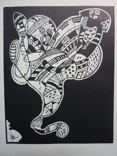 WASSILY KANDINSKY - Holzschnitt 1942 "10 ORIGIN" !!!
