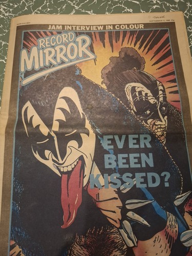 Kiss record mirror magazine - kiss, :