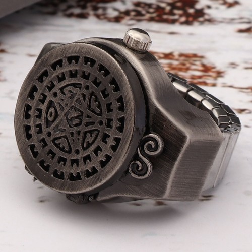 Vintage fingerringuhr mit - vintage-fingerringuhr,