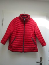 BASLER hochwertige warme Daunen-Steppjacke, Größe 48, rot, mit Kapuze im Kragen